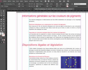 Traductions allemand -> français dans inDesign